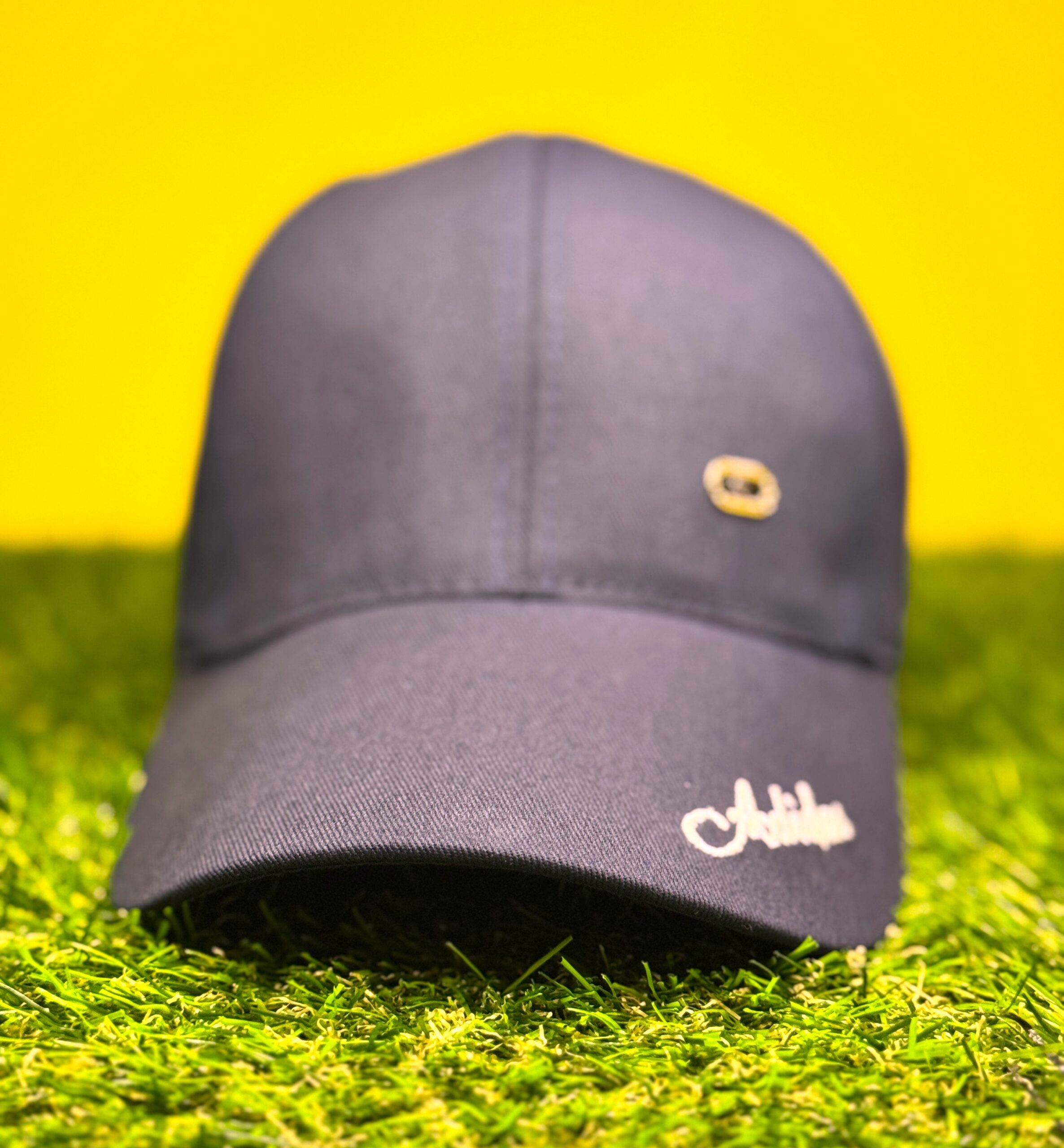 Premium Navy Blue Cap – Classic Minimal Logo - Image 2