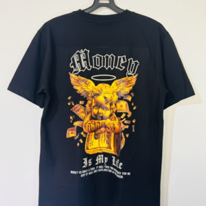 AKLUXURY Limited Edition Black T-Shirt – A3 Back Print