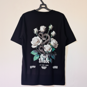 AKLUXURY Limited Edition Black T-Shirt – A3 Back Print
